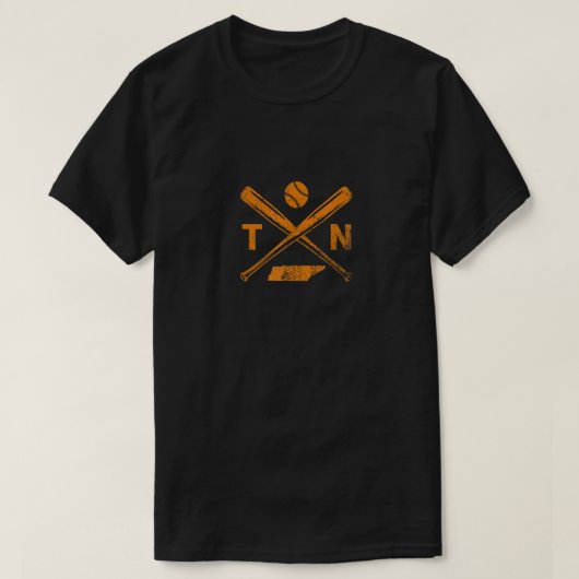 Tennessee Baseball Bats Amp Ball Classic Baseball T-shirt (Design voorkant)