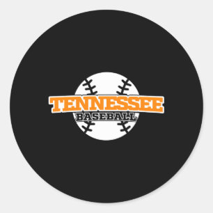 Tennessee Baseball Block Font Ronde Sticker
