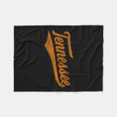 Tennessee Baseball Sports Script Cursive Flag Swoo Fleece Deken (Voorkant (Horizontaal))