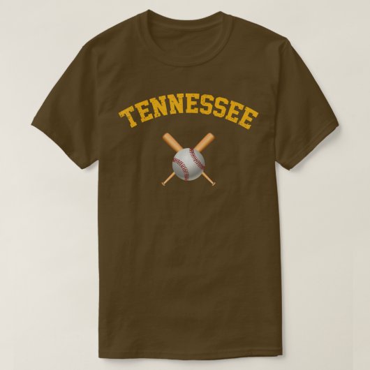 Tennessee Baseball T-shirt (Design voorkant)