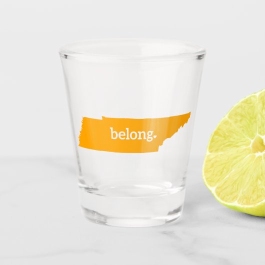 Tennessee Belong State Map Shot Glas (Voorkant)