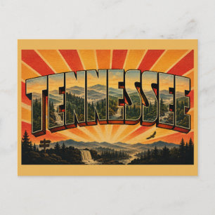 Tennessee Bergen Rivieren Bossen Kunst Briefkaart