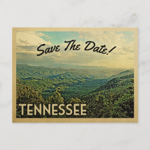 Tennessee bewaar de datum  bergen aankondigingskaart