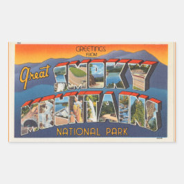 Tennessee, Blad van 4 Smoky Mtn. Nat. K. stickers