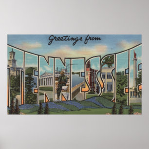 Tennessee (Blue Grass Hills) Poster