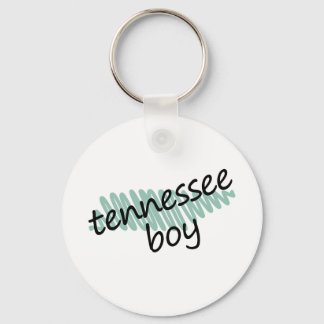 Tennessee Boy on Child's Tennessee Map Tekening Sleutelhanger