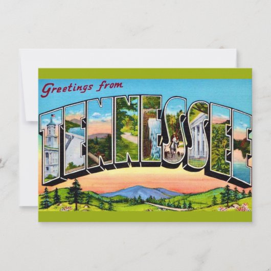 Tennessee Briefkaart Bewegende Aankondiging (Voorkant)