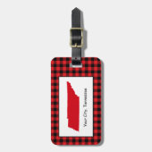 Tennessee Buffalo Plaid Bagage Label (Voorkant verticaal)