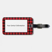 Tennessee Buffalo Plaid Bagage Label (Achterkant horizontaal)