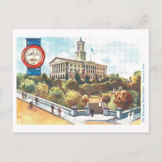 Tennessee Capitol met Seal Briefkaart (Voorkant)