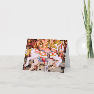 Tennessee Carrousel Paard Olieverfschilderij Kaart