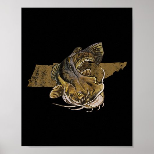 Tennessee Catfish Gevist Catfish Poster (Voorkant)