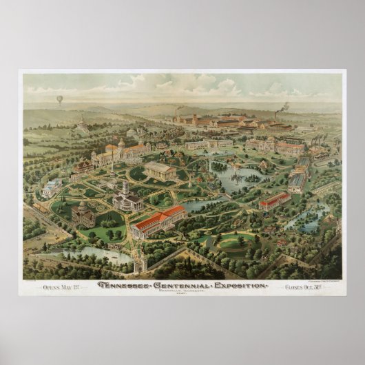 Tennessee Centennial Exposition Poster (Voorkant)