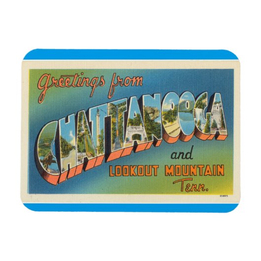 Tennessee, Chattanooga, Lookout Mountain Magnet Magneet (Horizontaal)