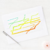 tennessee chill blur rechthoekige sticker (Envelop)