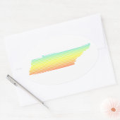 tennessee chill fade ovale sticker (Envelop)