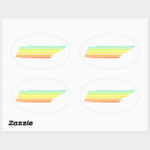 tennessee chill fade ovale sticker (Vel)