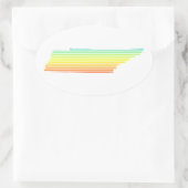 tennessee chill fade ovale sticker (Tas)