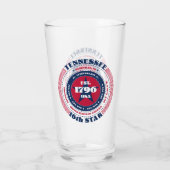 Tennessee Circular Typography Design Glas (Achterkant)