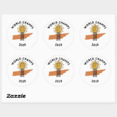 Tennessee coronavirus-sticker ronde sticker (Vel)