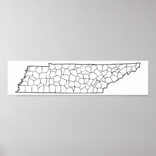 Tennessee County's Blank overzicht