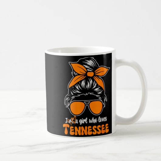 Tennessee Cowgirl Gingham Bun Tn Orange State Wome Koffiemok (Rechts)