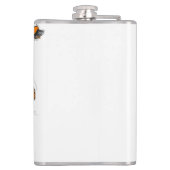 Tennessee Dames Cowboy Laarzen Oranje Mode Naam Heupfles (Achterkant)