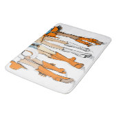 Tennessee Dames Cowboy Laarzen Sinaasappel Mode Badmat (Gekanteld)