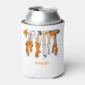 Tennessee Dames Cowboylaarzen Oranje Mode Naam Blikjeskoeler (Blikje Voorkant)