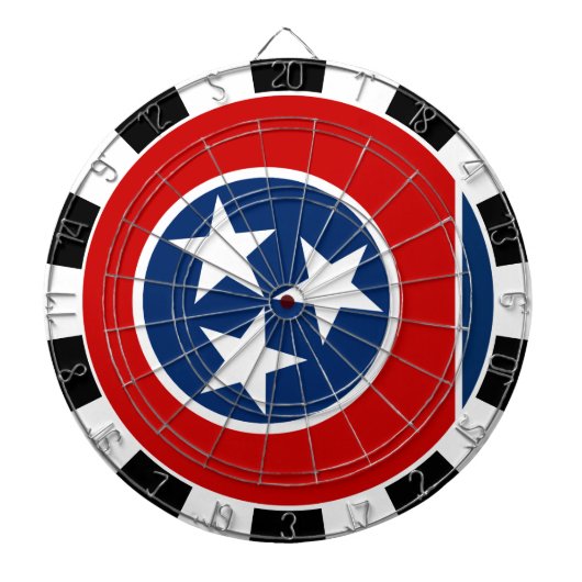 Tennessee Dartboard & Tennessee Flag/game board Dartbord (Voorkant)