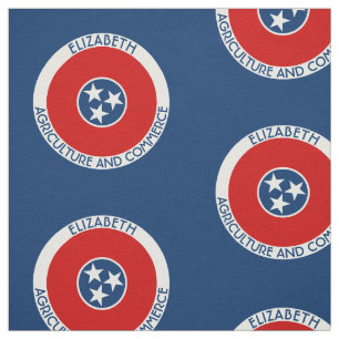 Tennessee de persoonlijke vlag van de vrijwilliger stof