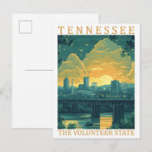 Tennessee de Vrijwillige Staat USA Travel Place Briefkaart (Voorkant / Achterkant)