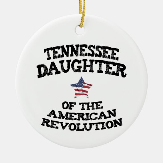 Tennessee Dochter van de Amerikaanse Revolutie Keramisch Ornament (Voorkant)