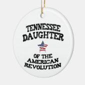 Tennessee Dochter van de Amerikaanse Revolutie Keramisch Ornament (Links)