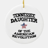 Tennessee Dochter van de Amerikaanse Revolutie Keramisch Ornament (Achterkant)