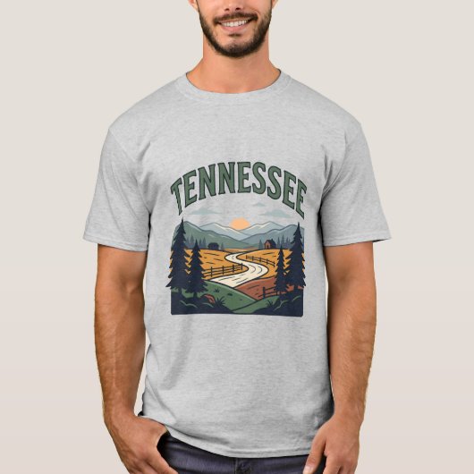 Tennessee erfgoedlandschap t-shirt (Voorkant)