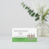 Tennessee Fainting Stiff been Goats Sjabloon Visitekaartje (Staand voorkant)