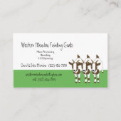 Tennessee Fainting Stiff been Goats Sjabloon Visitekaartje (Voorkant)