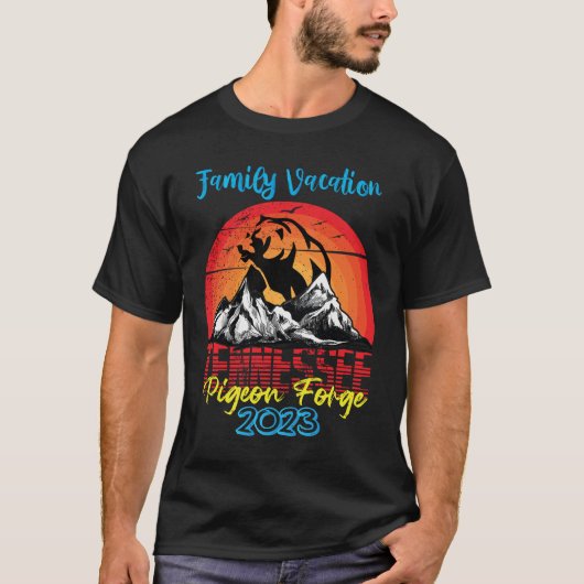 Tennessee Family Vacation 2023 Pigeon Forge T-shirt (Voorkant)