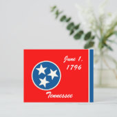Tennessee Flag Briefkaart (Staand voorkant)