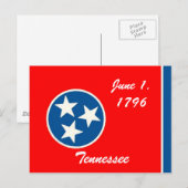 Tennessee Flag Briefkaart (Voorkant / Achterkant)