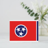 TENNESSEE FLAG BRIEFKAART (Staand voorkant)