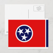 TENNESSEE FLAG BRIEFKAART (Voorkant / Achterkant)