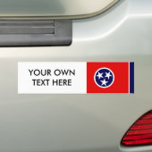 TENNESSEE Flag Bumpersticker (Op auto)