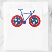 Tennessee Flag Cycling Rechthoekige Sticker (Tas)