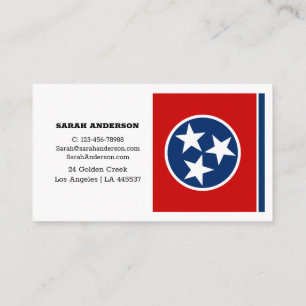 Tennessee Flag Elegant Visitekaartjes / VS