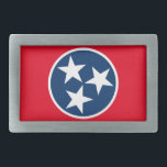 Tennessee Flag Gesp<br><div class="desc">Het tristar embleem op de Tennessee staatsvlag.</div>