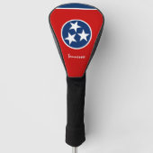 Tennessee Flag Golf Driver Hoesje / Golfing USA Golfheadcover (Voorkant)