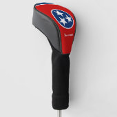 Tennessee Flag Golf Driver Hoesje / Golfing USA Golfheadcover (Schuin)