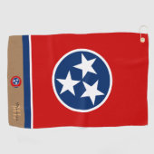 Tennessee flag Golf Towel Monogrammed/Patriotic Golfhanddoek (Horizontaal)